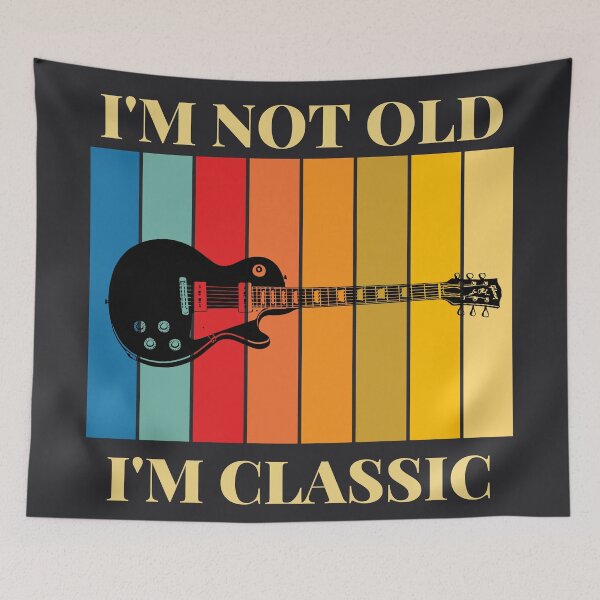 Item preview, I'm not old, I'm classic. Guitar design.  designed and sold by TheVarc.