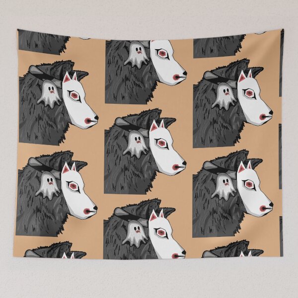 Item preview, Wolf in Mask with Pet Ghost - Digital Art designed and sold by Twaingrant.