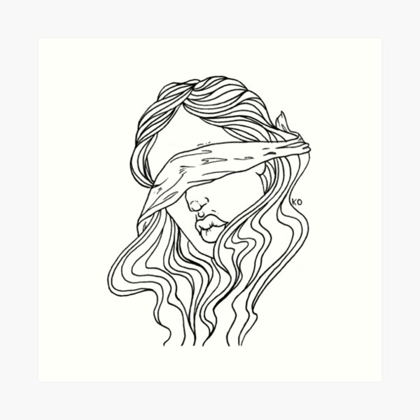 blind justice Art Print