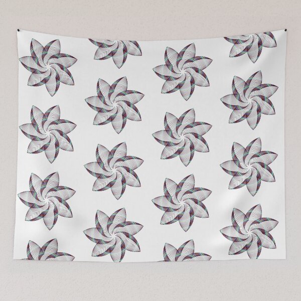 Item preview, Wireframe Abstract Flower Art designed and sold by SystemLion.