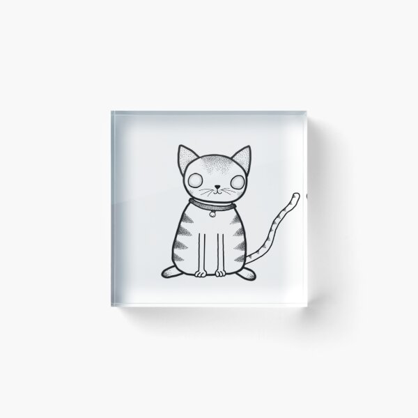 Item preview, Cute Dotwork Cat designed and sold by RumerPriestly.
