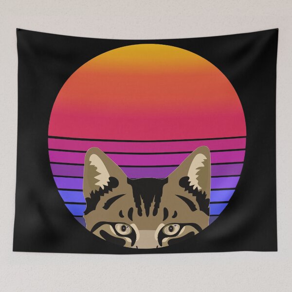 Item preview, cat in the sunshine - funny cat designed and sold by latelierdechris.