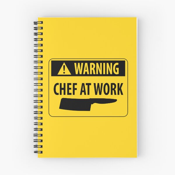 Item preview, Funny Warning Chef at Work Kitchen Hazard Sign designed and sold by HotHibiscus.