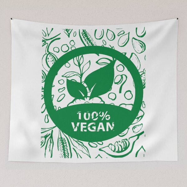 Item preview, World Vegan Day - Organic Healthy Vegetarian Green Color Design designed and sold by WBP Mart.