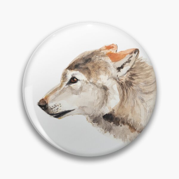 Item preview, Plains wolf in watercolor designed and sold by belettelepink.
