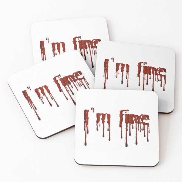 Item preview, I_m fine blood bloody Halloween, Im fine       designed and sold by TrrifiShop.