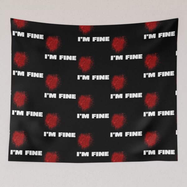 Item preview, I_m Fine Blood Funny      designed and sold by TrrifiShop.