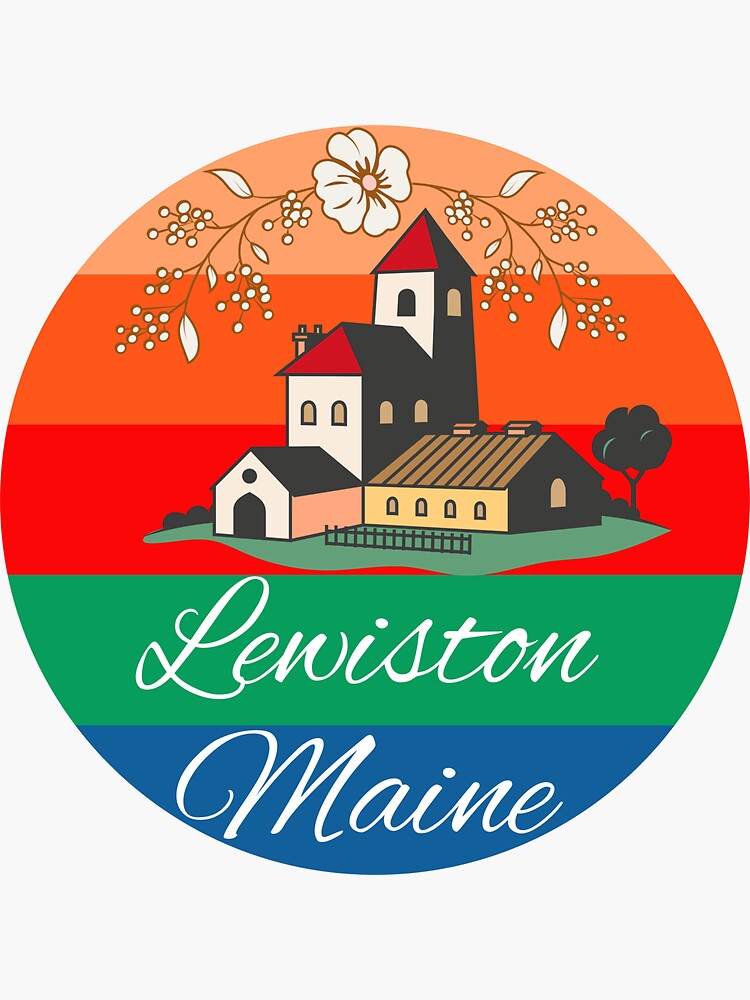 "Lewiston Maine Scenery" Sticker for Sale by Destination88 Redbubble