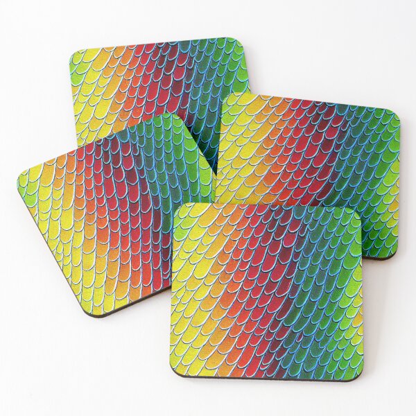 Item preview, Rainbow Dragon Scales designed and sold by FantasyPatterns.