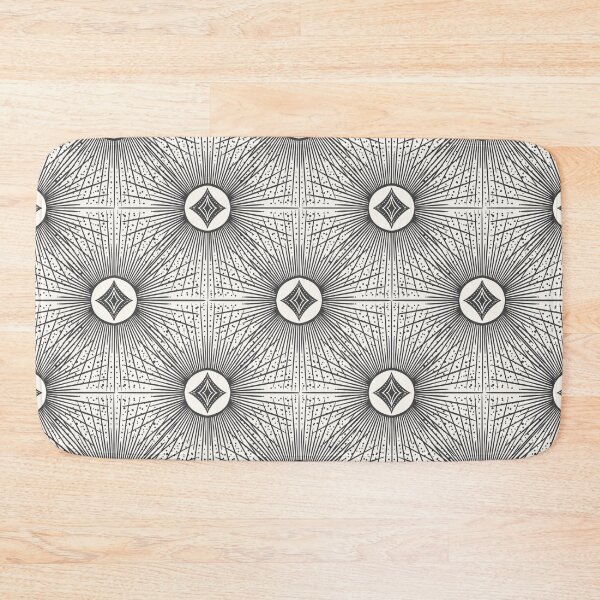 Item preview, Whimsical Bohо space sun pattern. Hand-drawn starry cotton white and charcoal pattern. Bohemian Sunshine in Space. designed and sold by ChrisiMM.