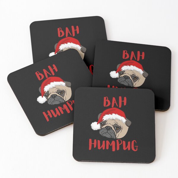 Item preview, Bah Humpug Bah humbug pug pun designed and sold by JoeyGrace.