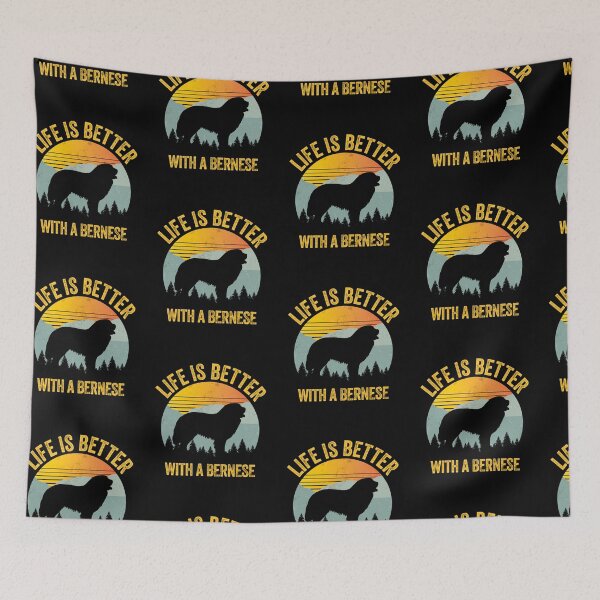 Item preview, Life Is Better With A Berner Bernese Mountain Dog Summer designed and sold by Guarddogdrive.
