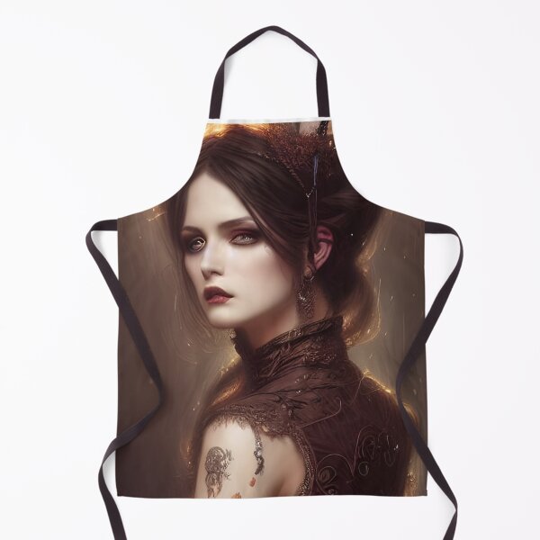 Item preview, Pretty Brunette Vampire Intricate Dress Seductress Artwork designed and sold by Eliteijr.