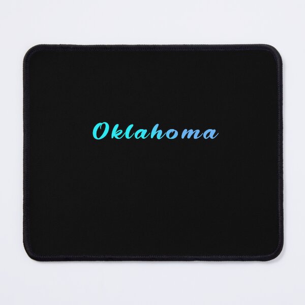 Item preview, Oklahoma Blue Gradient Writing designed and sold by Zandrasart.