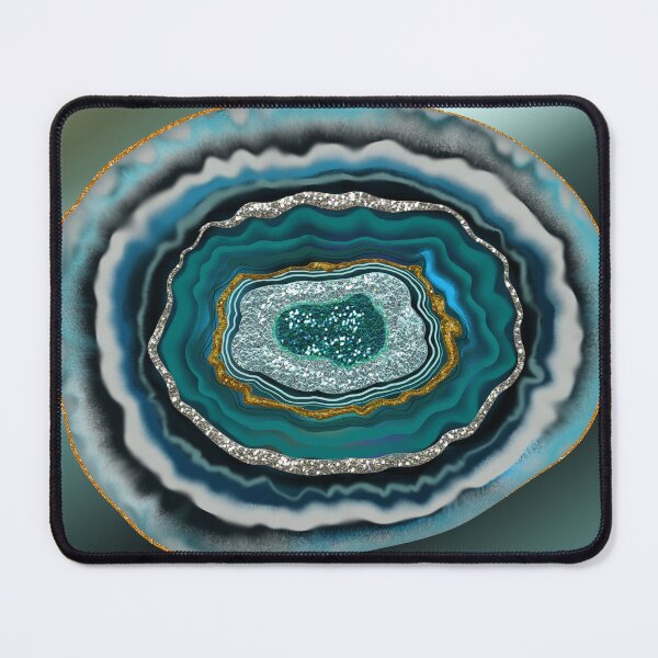Item preview, Beautiful Aqua Geode Digital Painting by Cherie designed and sold by CheriesArt.