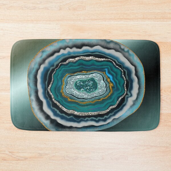 Item preview, Beautiful Aqua Geode Digital Painting by Cherie designed and sold by CheriesArt.