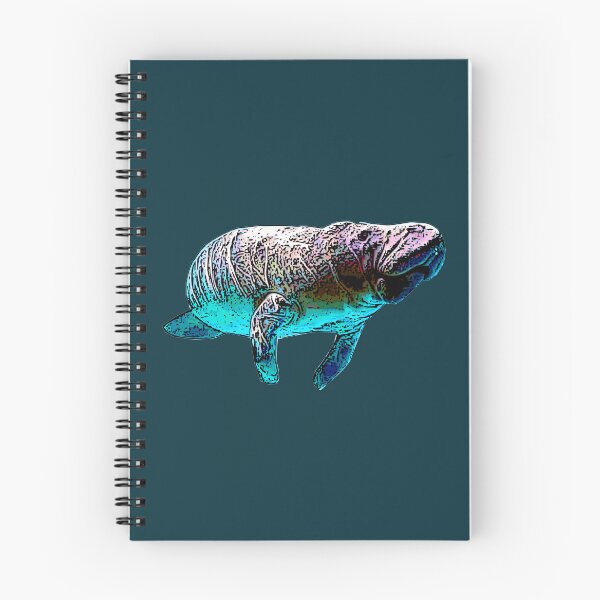 Item preview, Manatee pop art - colorful manatee - FL sea cow - Florida Manatee art - Swimming with Manatee - I love manatee designed and sold by smooshfaceutd.