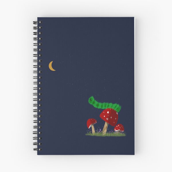 Item preview, Inchworm on a Mushroom Looking at the Moon designed and sold by designs-by-ann.