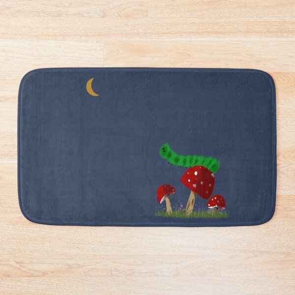Item preview, Inchworm on a Mushroom Looking at the Moon designed and sold by designs-by-ann.