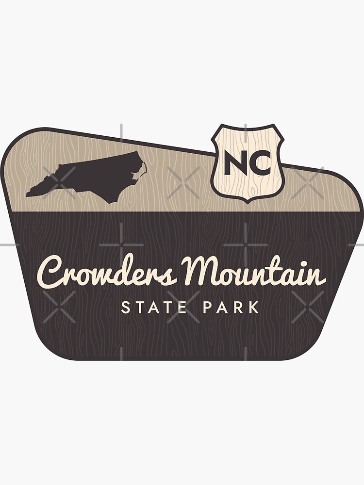 "Crowders Mountain State Park North Carolina Vintage Sign