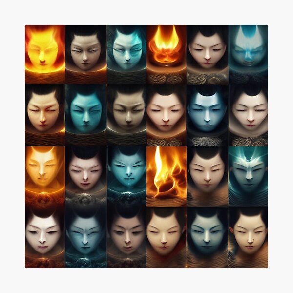 Item preview, Japanese Evil Faces designed and sold by mayza-shop.