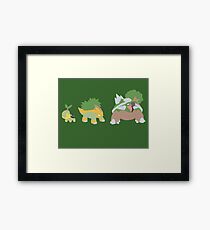 Turtwig Evolution Framed Print