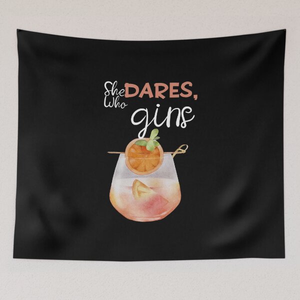 Item preview, Cool Funny Alcoholic Drink Saying - She Who Dares, Drink designed and sold by laiwole.