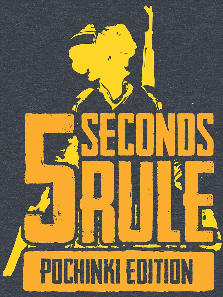 "5 Seconds Rule Pochinki Edition Yellow" Classic T