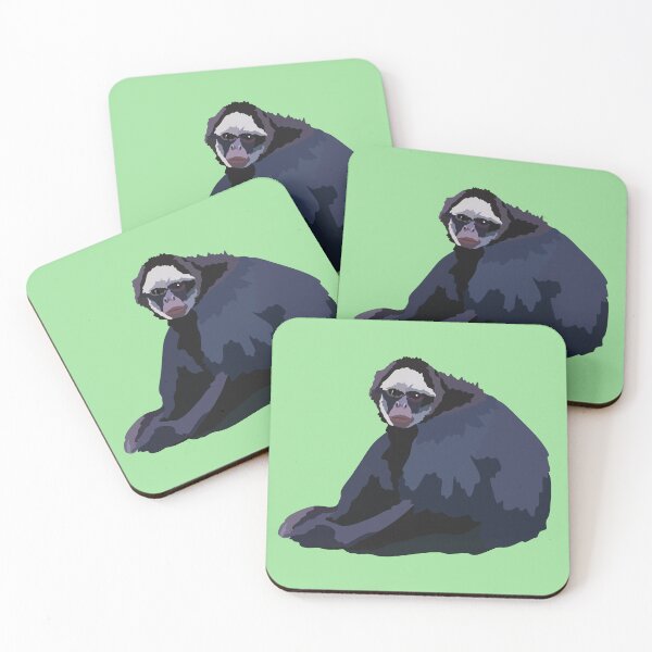 Item preview, W is for White Cheeked Spider Monkey, White-Cheeked Spider Monkey – Graceful Rainforest Primate Illustration designed and sold by PrettylittlepastelUk.
