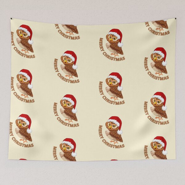 Item preview, Funny Santa Owl designed and sold by Coffee Lifestyle.