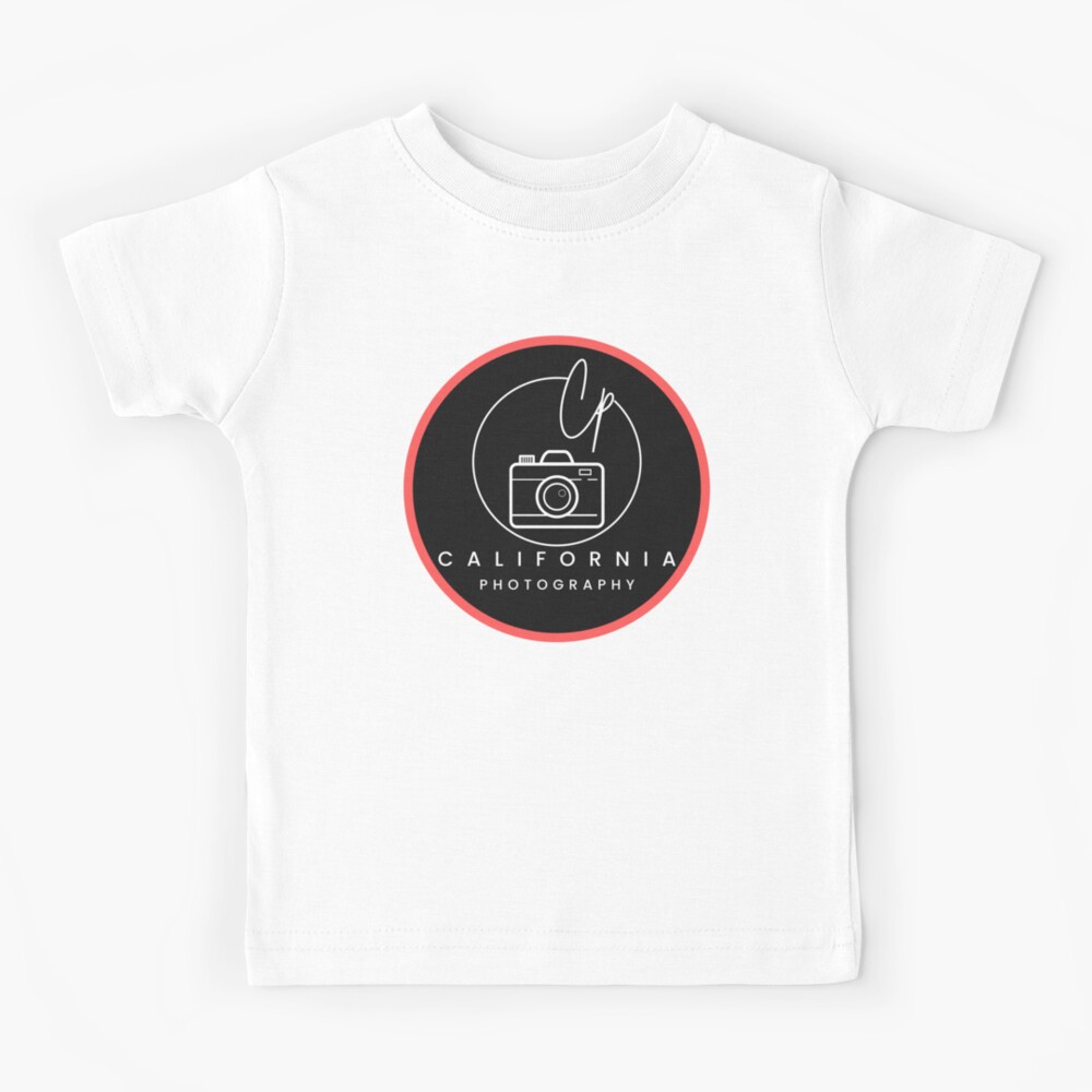 Girls Black Cotton Los Angeles Photographic Logo T-Shirt