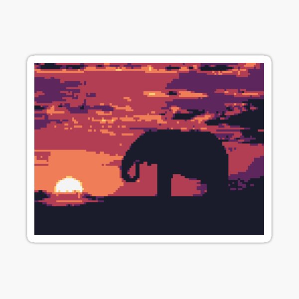 Vista previa del artículo con la obra «Atardecer criptográfico #30 Chobe», diseñado y vendido por marxitoss.