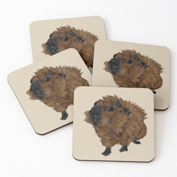 Item preview, Nice Artwork showing a californian-colored Abyssinian Guinea Pig II designed and sold by JD's Shop.