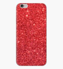 Glänzender funkelnder Weihnachtskirschroter Funkeln iPhone-Hülle & Cover