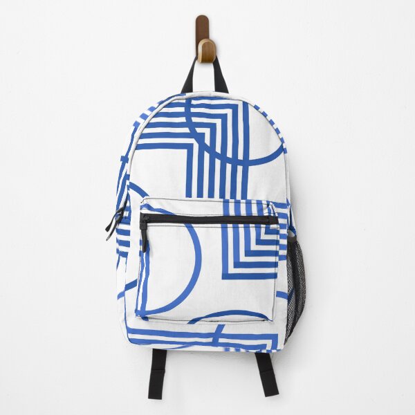 Item preview, blue geometric shape patterns designed and sold by almughnistudio3.