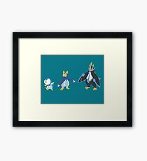 Piplup Evolution Framed Print
