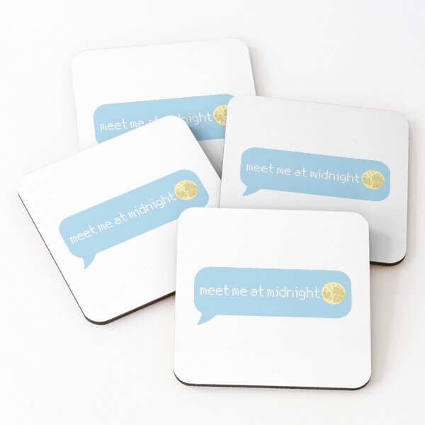 Item preview, meet me at midnight text moon clock TS10 designed and sold by cottagecorococo.