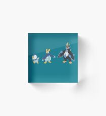 Piplup Evolution Acrylic Block