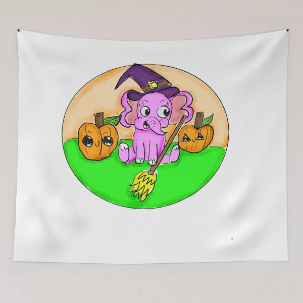 Item preview, Spooky Witchy Elephant designed and sold by H-artful.