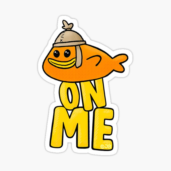 "Fishy On Me Fishy on me Cartoon" Sticker for Sale by ConstaOpitz