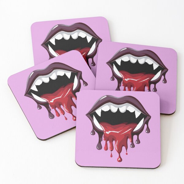 Item preview, Dripping vampire lips designed and sold by DynastyArt.