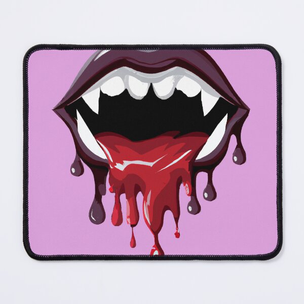 Item preview, Dripping vampire lips designed and sold by DynastyArt.