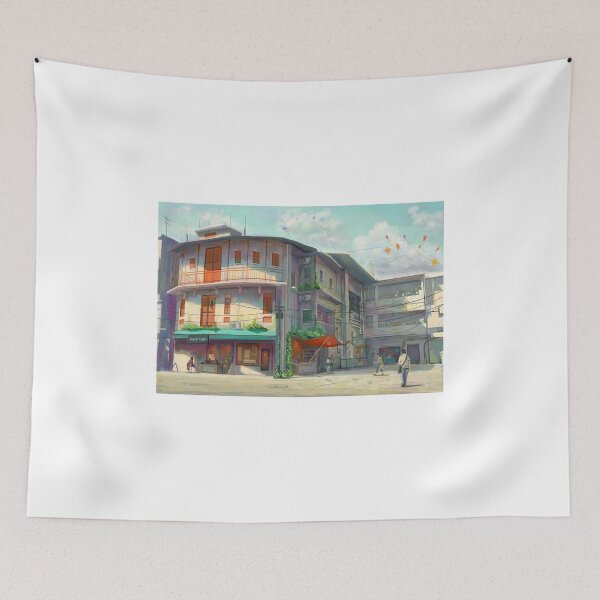 Item preview, Asthetic peaceful Time Anime Scenery designed and sold by RihuwaMidori.
