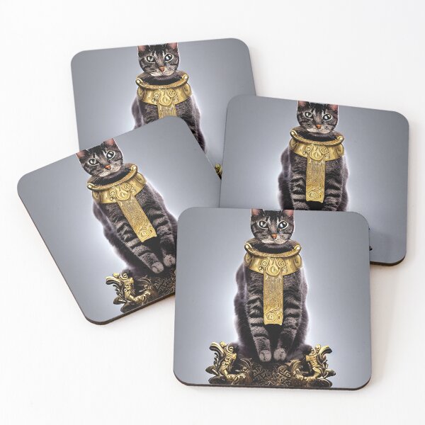 Item preview, cat king in throne portrait #3 designed and sold by supeart.