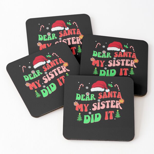 Item preview, Dear Santa My Sister Did it Christmas Pajama shirt designed and sold by ZAIN JAMAL.
