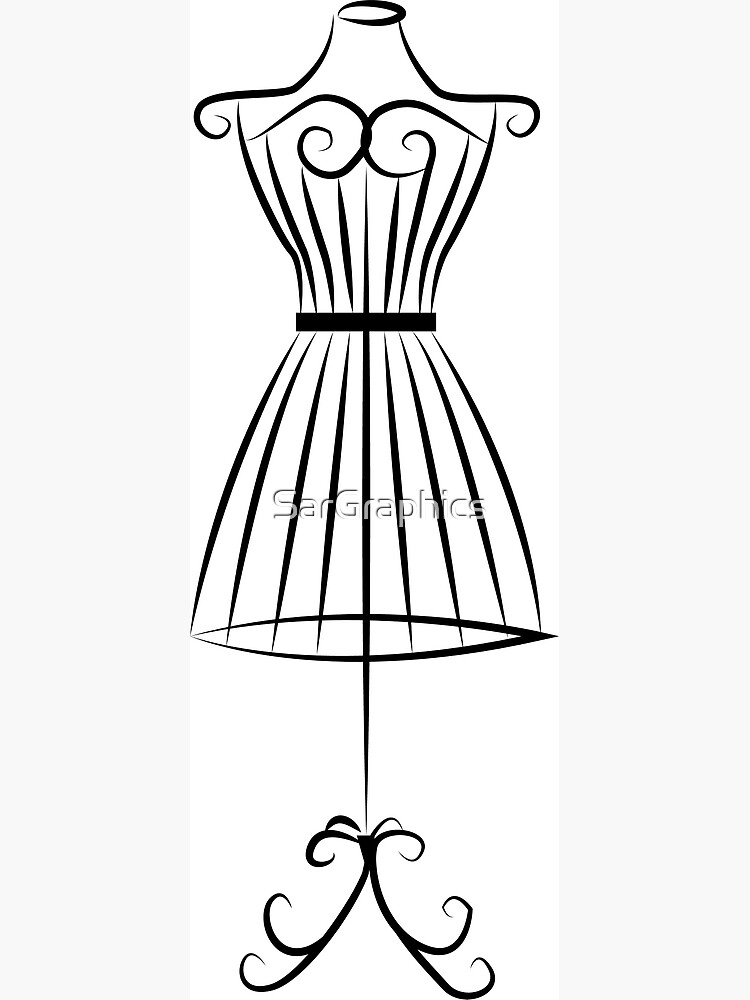 Premium Vector  Tailor dummy continuous line vector illustration dressmaker  mannequin