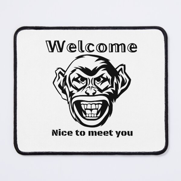 Item preview, A kind smile of the ape at the welcome desk designed and sold by Silva-Sol.