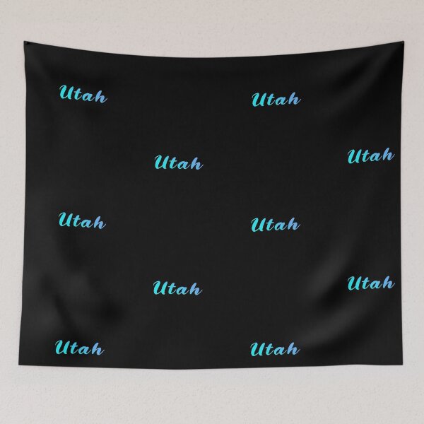 Item preview, Utah Blue Gradient Writing designed and sold by Zandrasart.