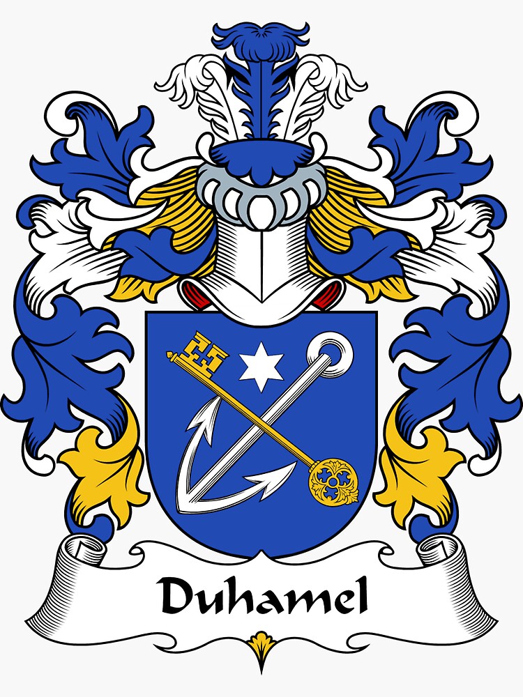 "Duhamel" Sticker by HaroldHeraldry Redbubble