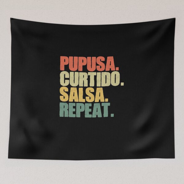 Item preview, Retro Salvadorian Food Curtido Salsa For Cheese Pupusa Lover designed and sold by Nessshirts.
